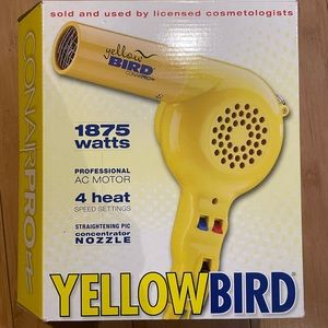 Brand New conair yellow bird hair dryer